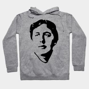 Oscar Wilde Black On White Hoodie